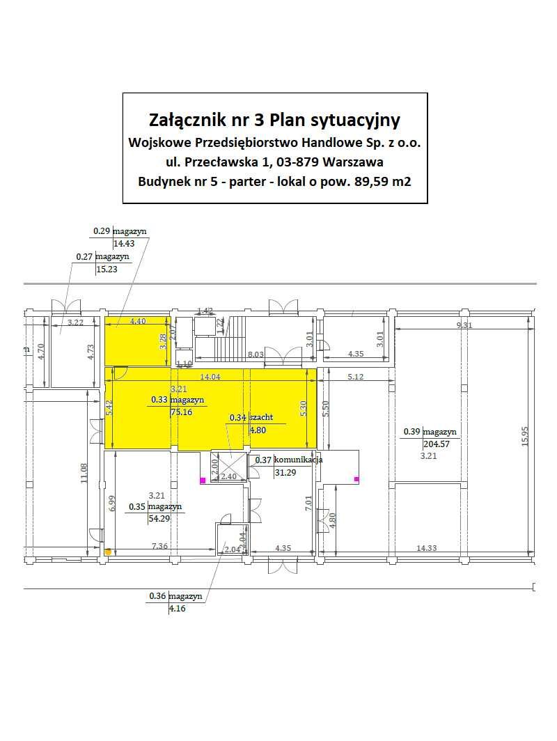 Nieogrzewany lokal użytkowy/magazyn 89,59m2, parter, Warszawa Targówek