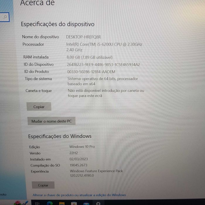 Dell Latitude E5570 i5 (6ª Geração) 8GB RAM 256Gb SSD