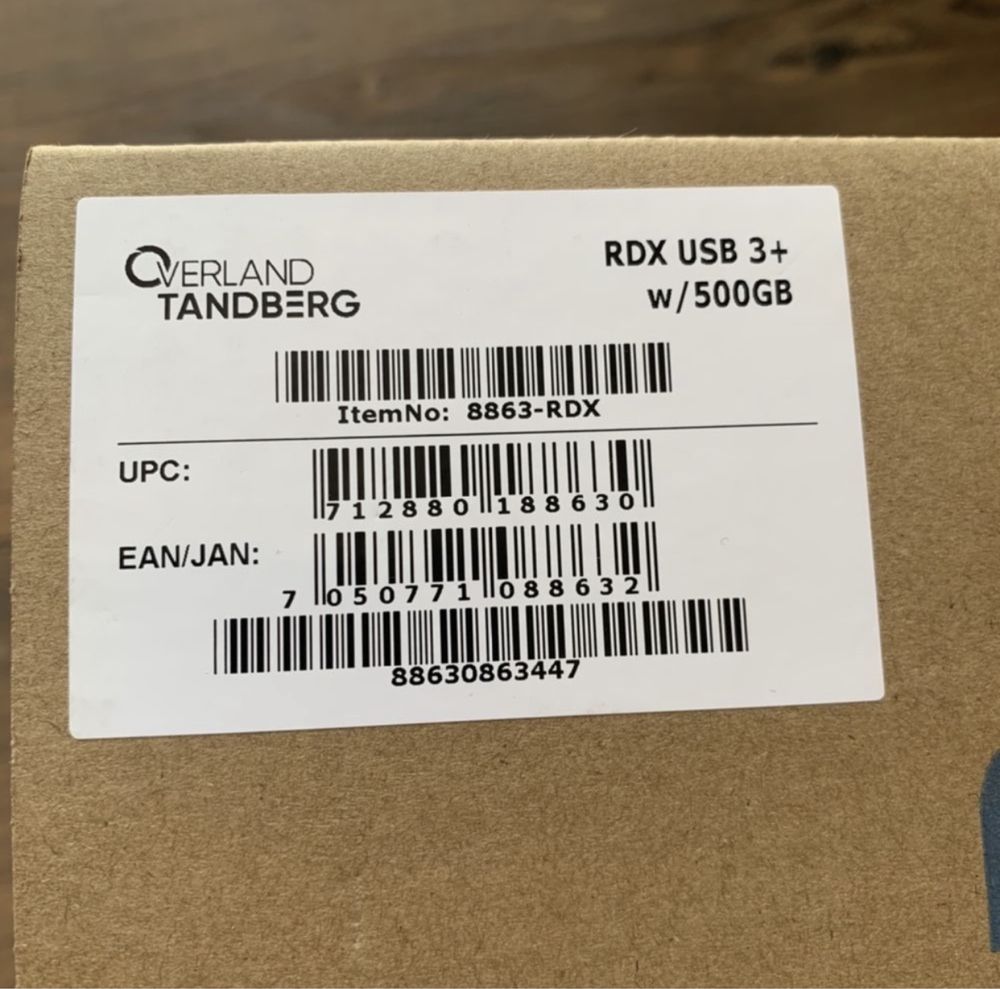 Tandberg RDX Quik Stor ysb 3.0 SDD 500GB 8863-RDS