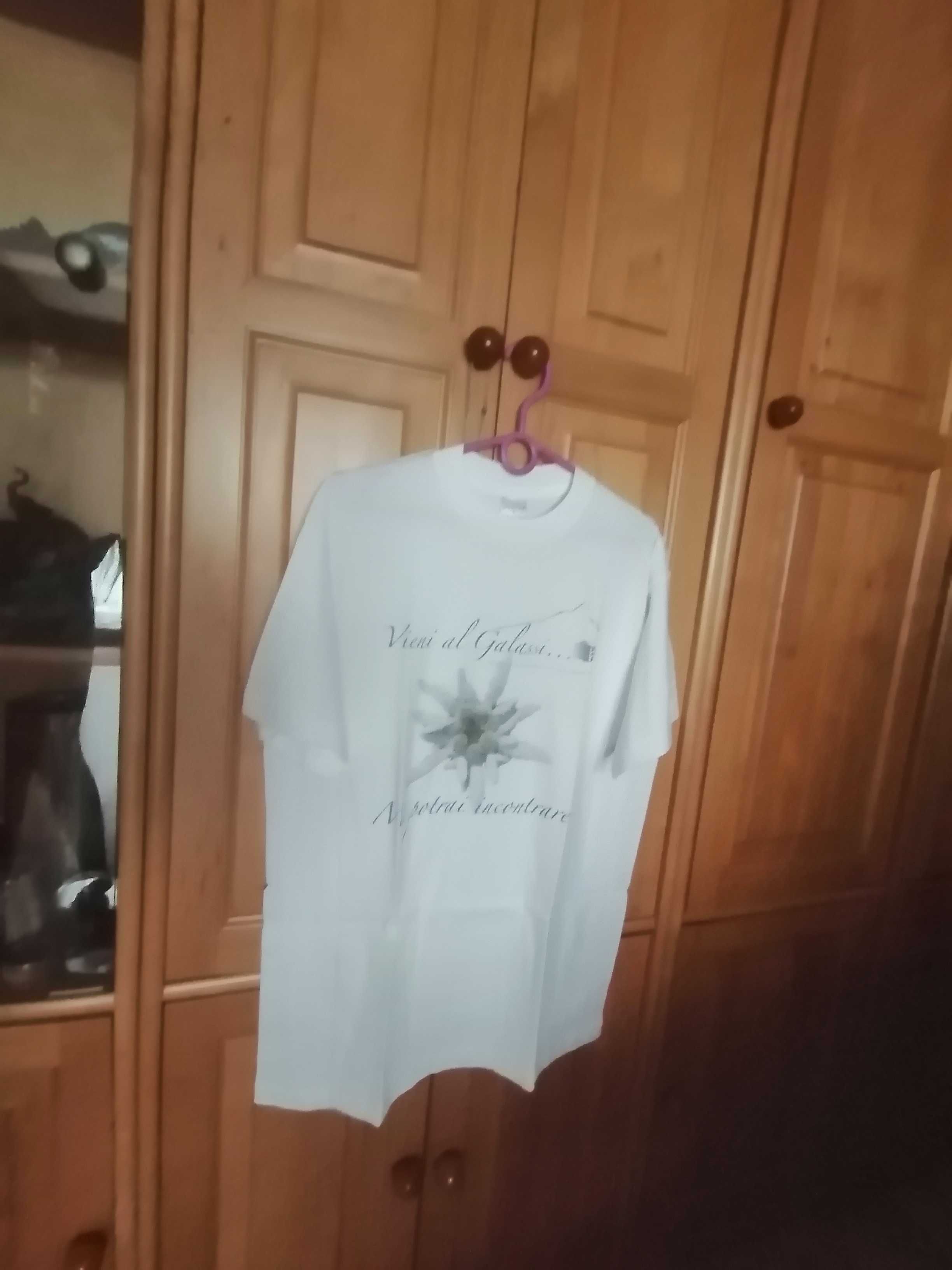 Szarotka Alpy Dolomity L/XL nowy T-shirt ze schroniska Galassi Włochy