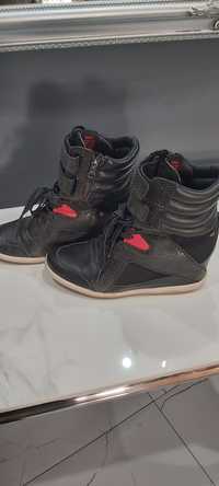 Sneackersy czarne adidasy 40 Reebok