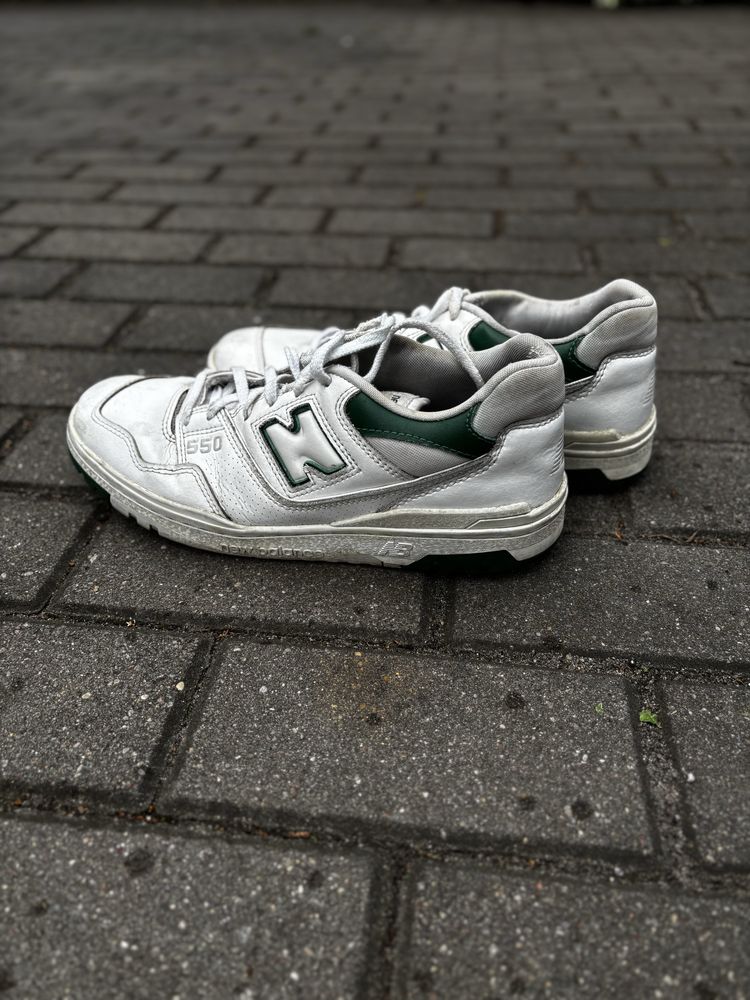 New Balance 550 Zielone Biało-Zielone Sneakersy Retro Y2K Vintage 43