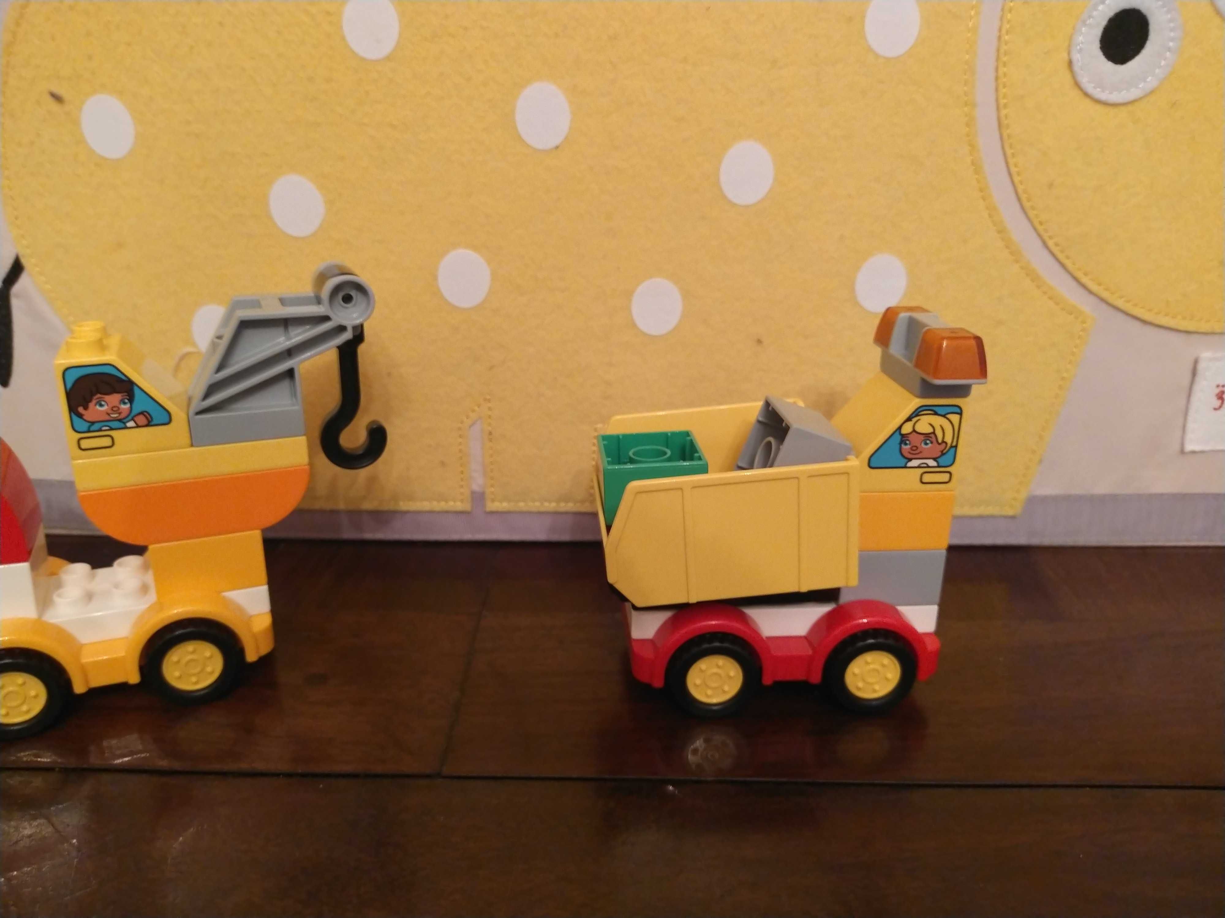 Lego Duplo Pomoc drogowa, holownik, wywrotka traktor itd