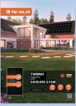 Panele fotowoltaiczne TW Solar 500W TWMNH-54HD500 Bifacial Czarna Rama