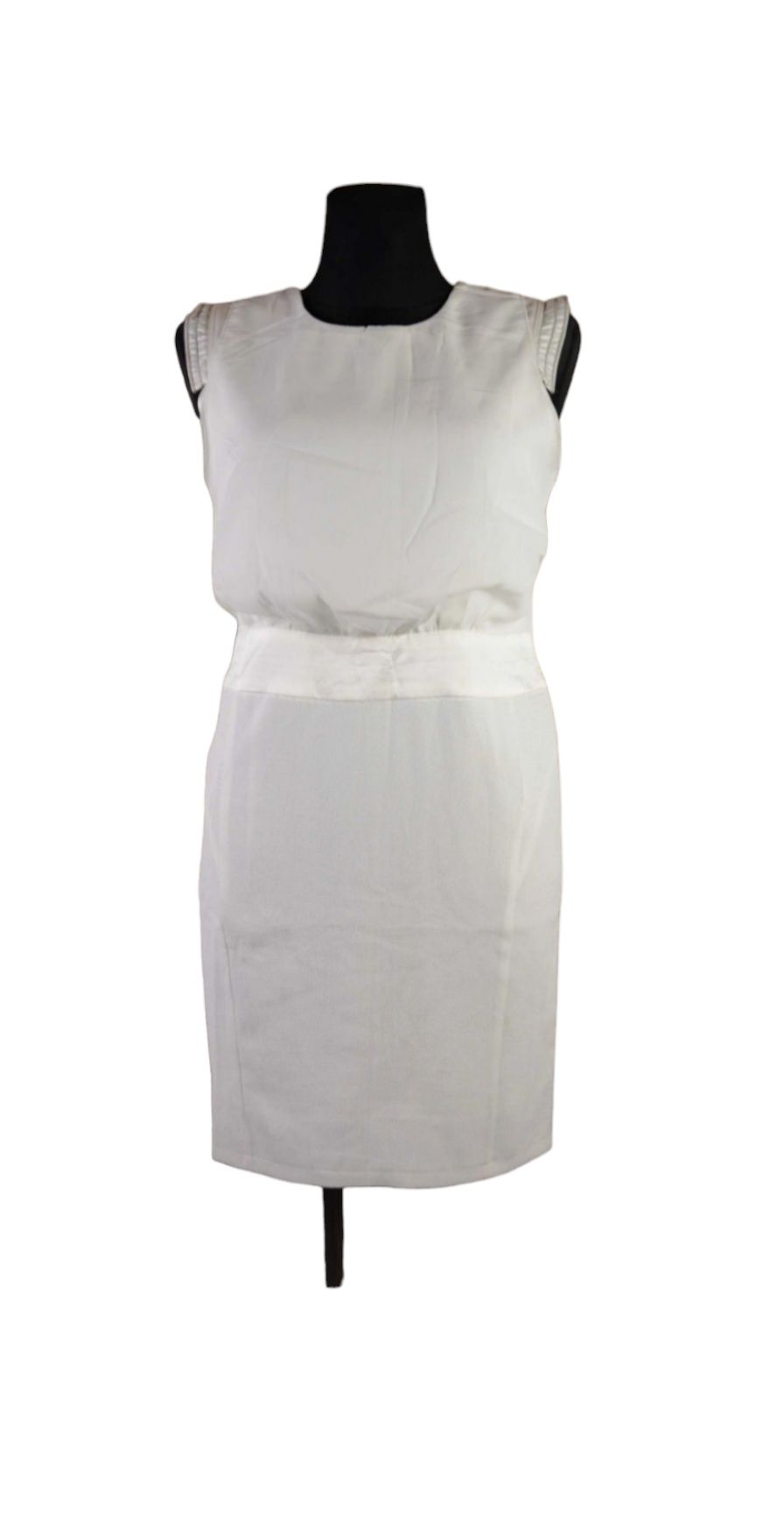 Sukienka damska biała z koronką, rozmiar M