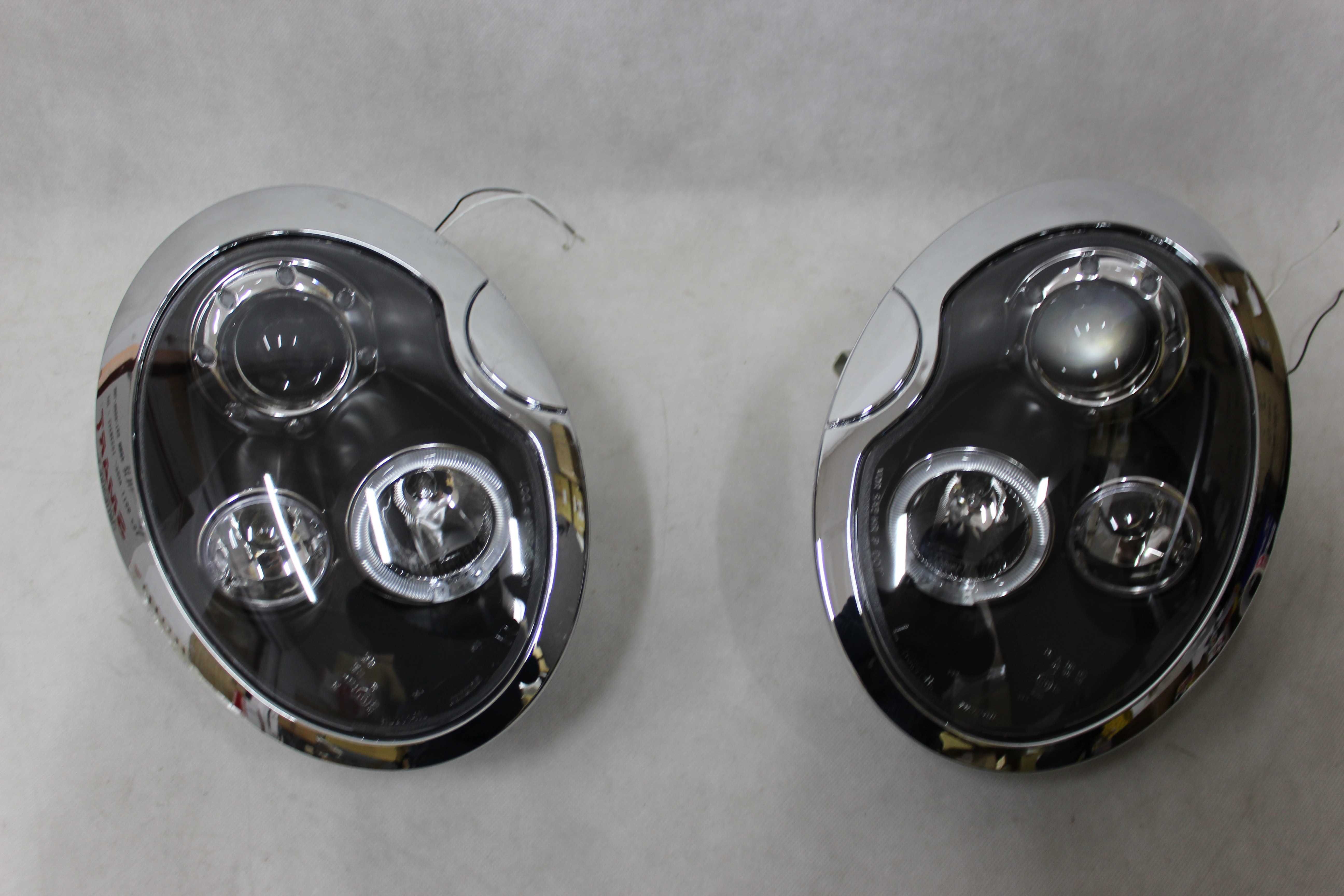 Lampy przednie przód MINI COOPER ONE 01-04 Tuning Black SMOKE LED RING