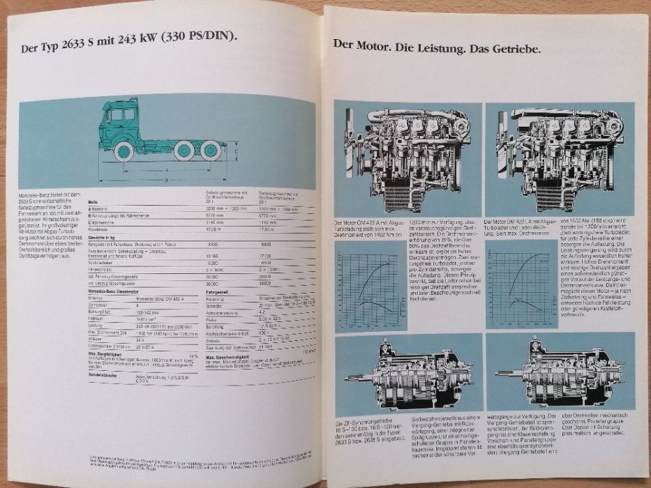 Prospekt Mercedes ciągnik siodłowy 2633S 2638S 22-26ton 6x4
