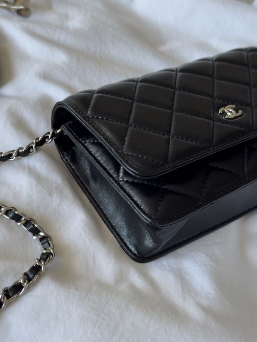 Сумка Chanel Classic Wallet on Chain Quilted Caviar Black