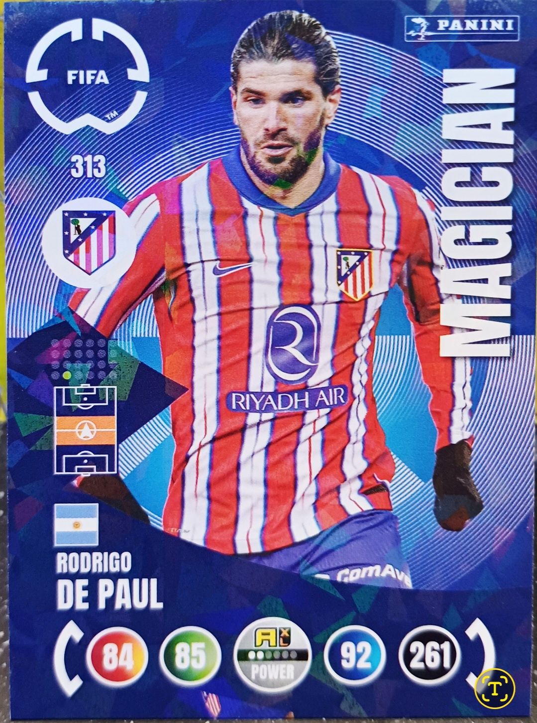 Rodrigo De Paul – Atletico Madryt – Magician – Panini FIFA 365 nr 313