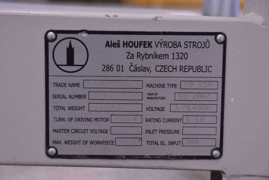 Szlifierka długotaśmowa HOUFEK ECO PB 250 - 6304 -