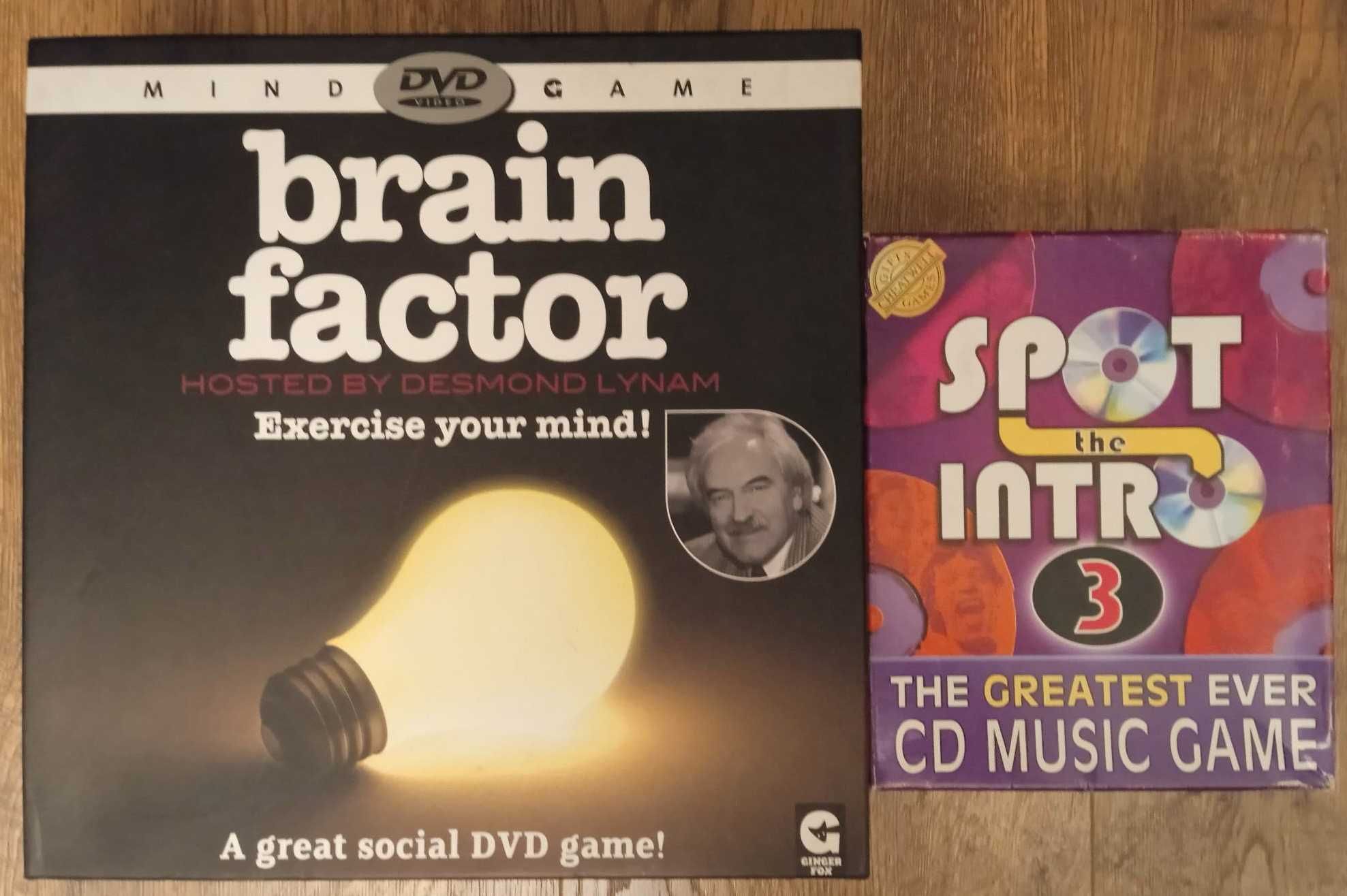 Brain Factor i Spot the Intro - 2 gry DVD/CD po angielsku