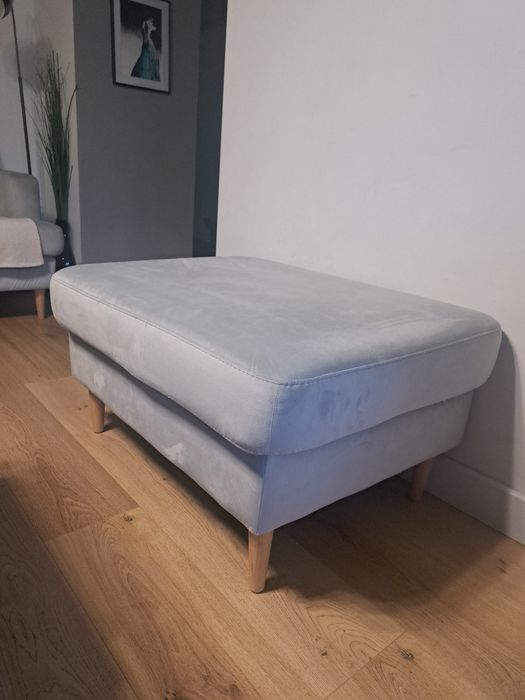 Podnóżek pufa Loren szara (Agata Meble]