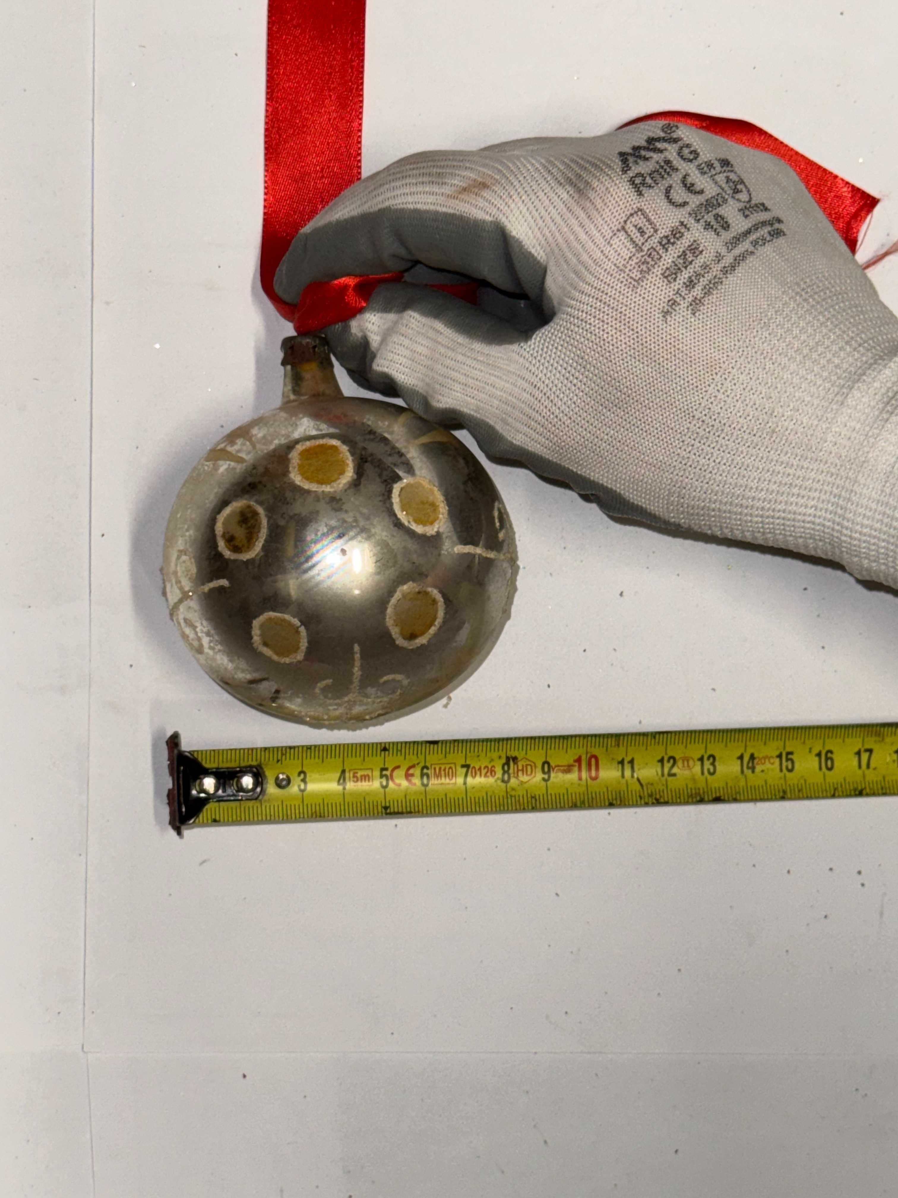Bombki choinkowe PRL około 8 cm