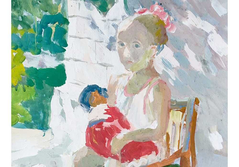 Горська Алла (1929-1970) Дівчинка. 81*50 см - Андеграунд - А. Горская