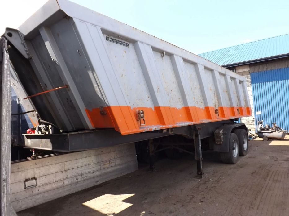 Meiller naczepa przyczepa stalowa wywrotka 2 osiowa  2001 r hamulce bębnowe