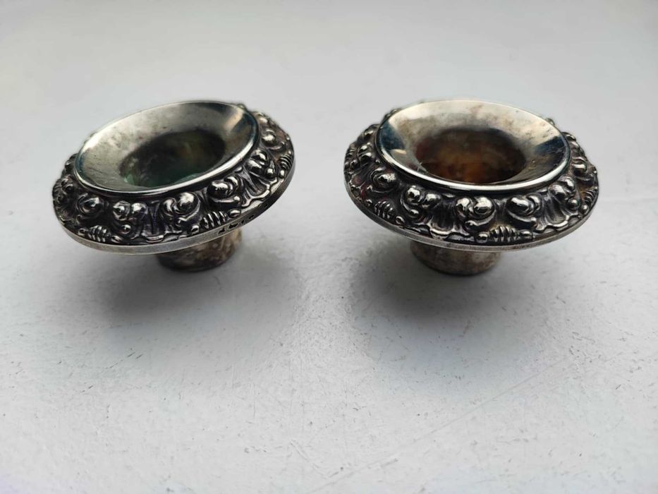 Stary platerowany kielich do świecznika,cena za 1 sztukę