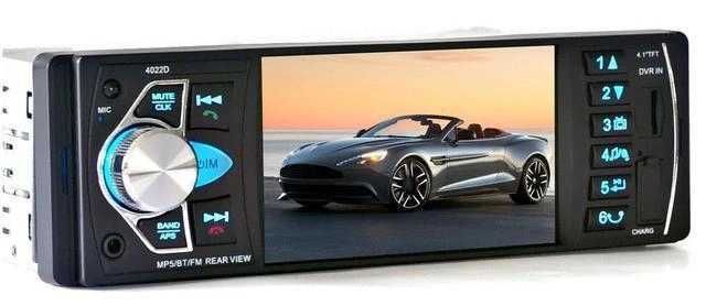 Автомагнитола  4022D plus Bluetooth USB AUX 1 din с экраном TFT 4.1''