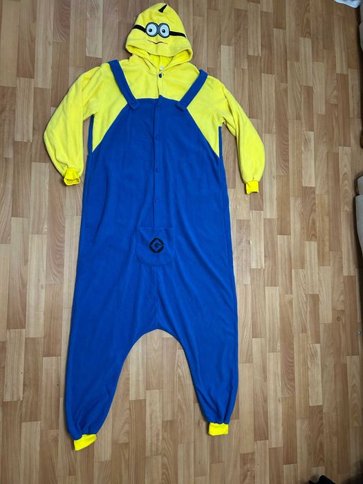 Кигуруми для взрослых Миньон на флисе XL 50-52