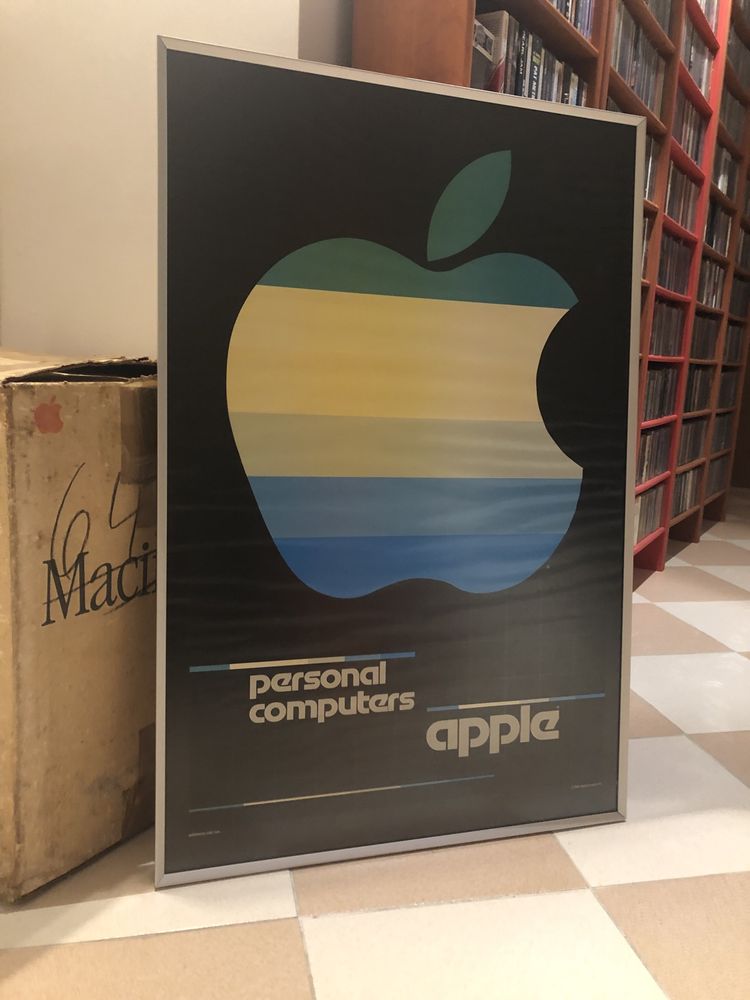 Apple computer poster de loja 1980 original