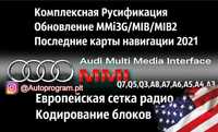 Русификация и Прошивка BMW MIB2 MIB3  MMI3G AUDI Q7,Q5,Q3,A8,A7,A6,A5,