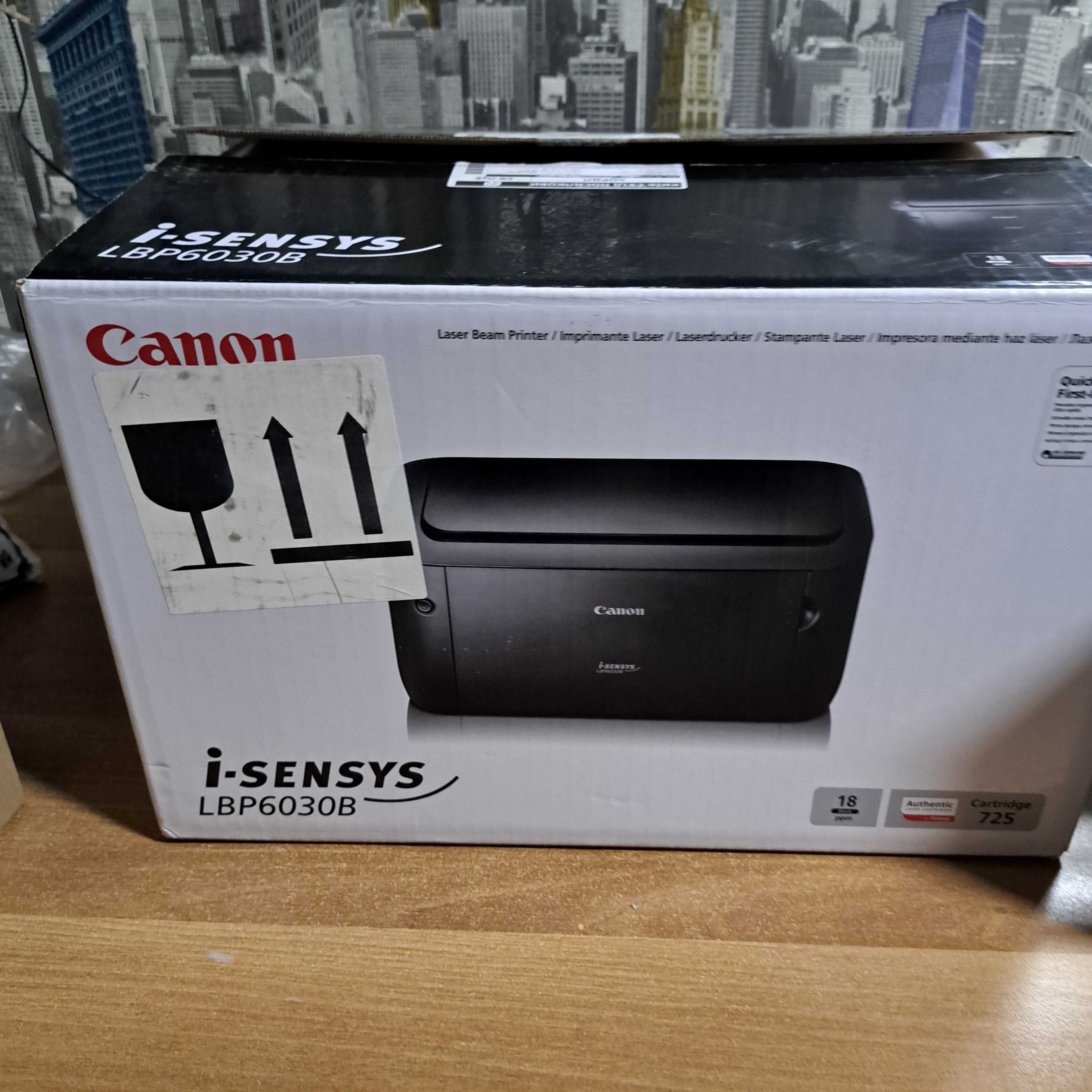 Прінтир лазерний Canon i-sensys LBP6030B +3 катриджа