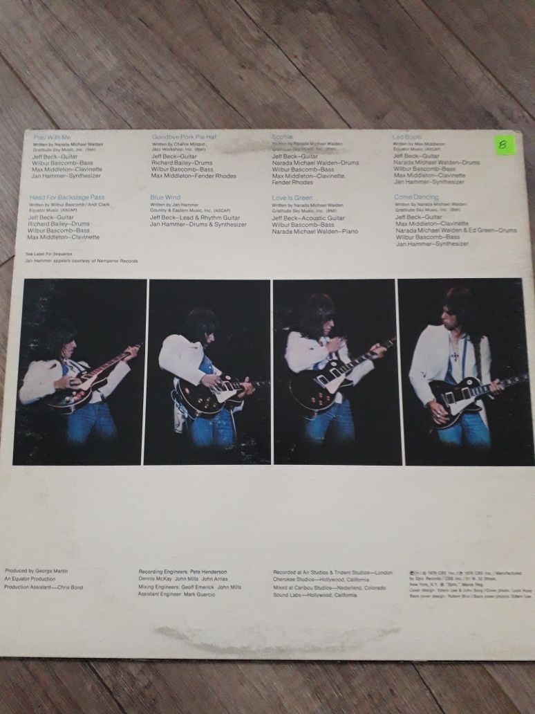 JEFF BECK- Wired. 1976. CBS Inc.1976. kolekcjonerskie.