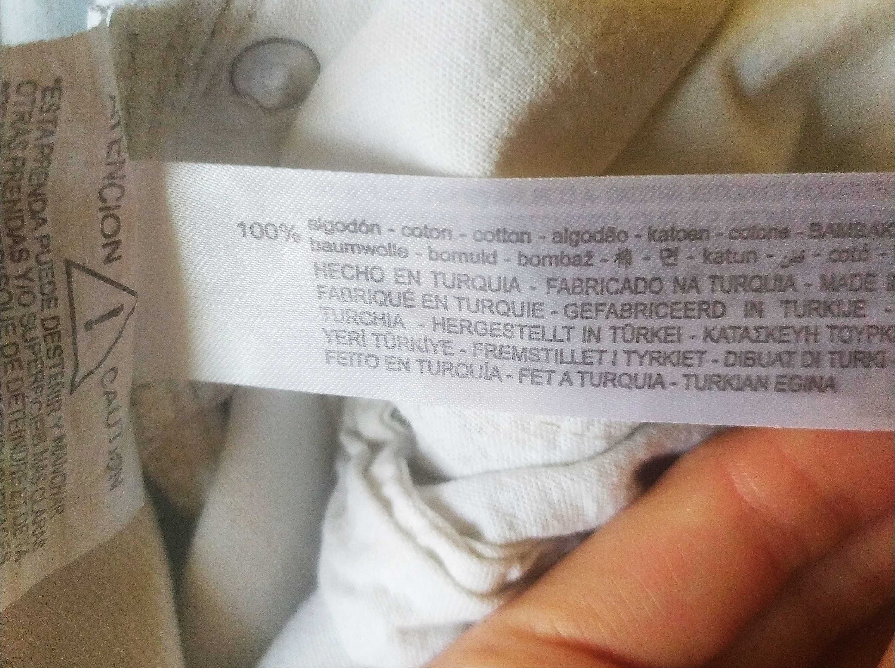 Białe bawełniane jeansy ,jogger , wysoki stan, Bershka,rozmiar M