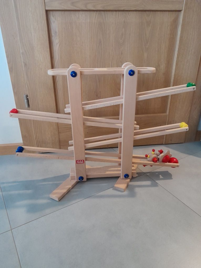 Tor kulkowy Trihorse drewniana zabawka Montessori