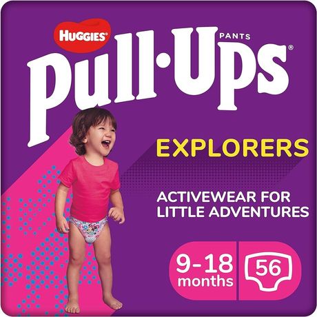 Подгузники трусики для девочек Huggies Pull-Ups Explorers 28шт 8-12 кг