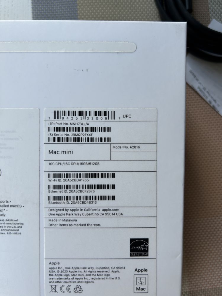 Apple Mac Mini m2 pro 16/512