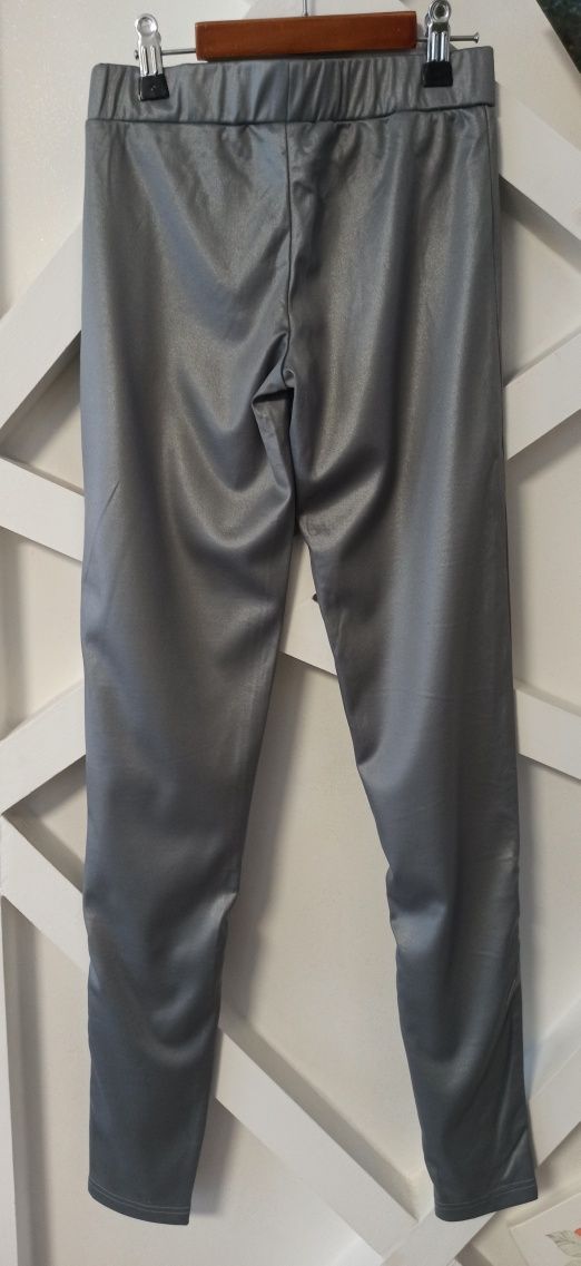 Legginsy srebrne