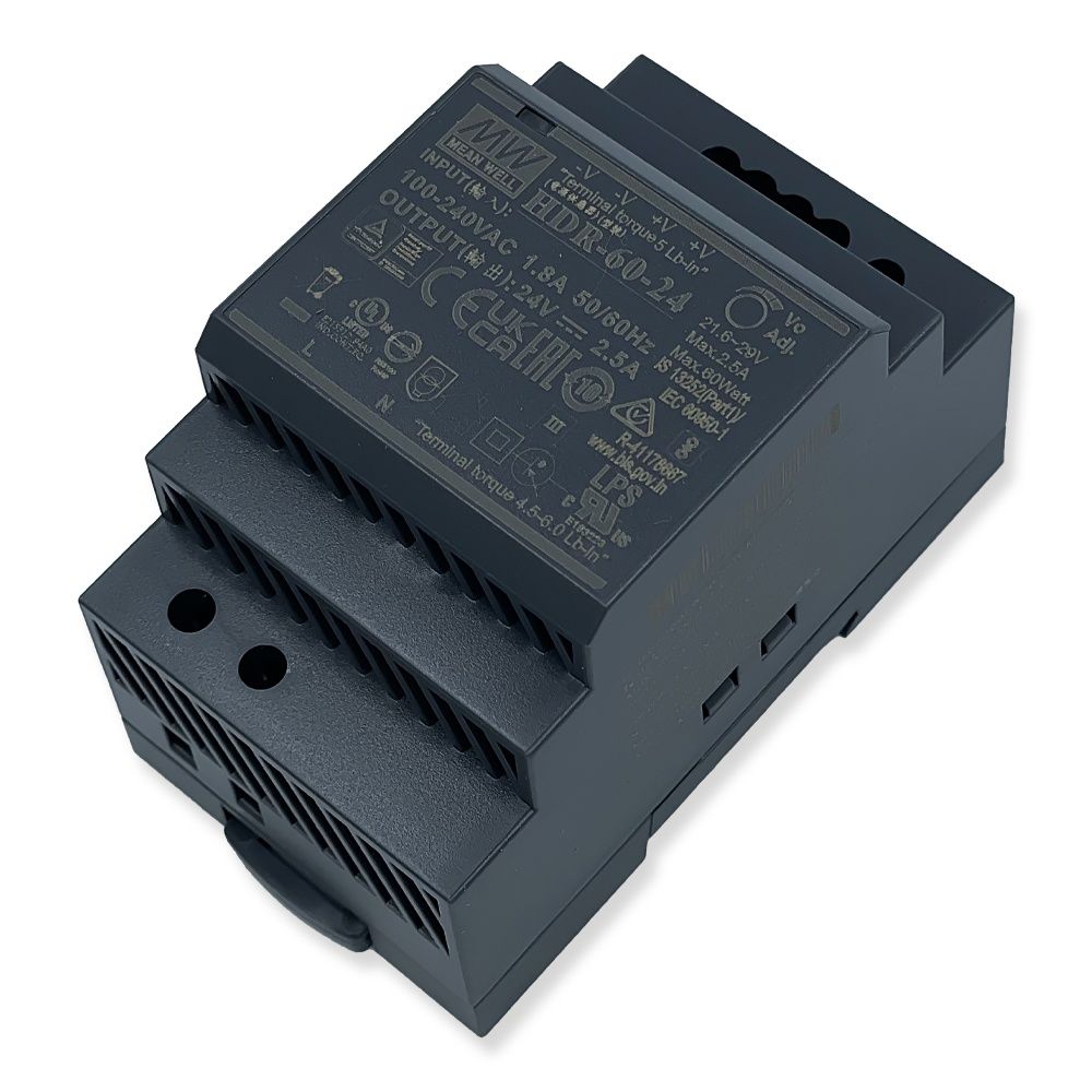 Блок питания  MEAN WELL на DIN-рейку 60W 2.5A 24V HDR-60-24