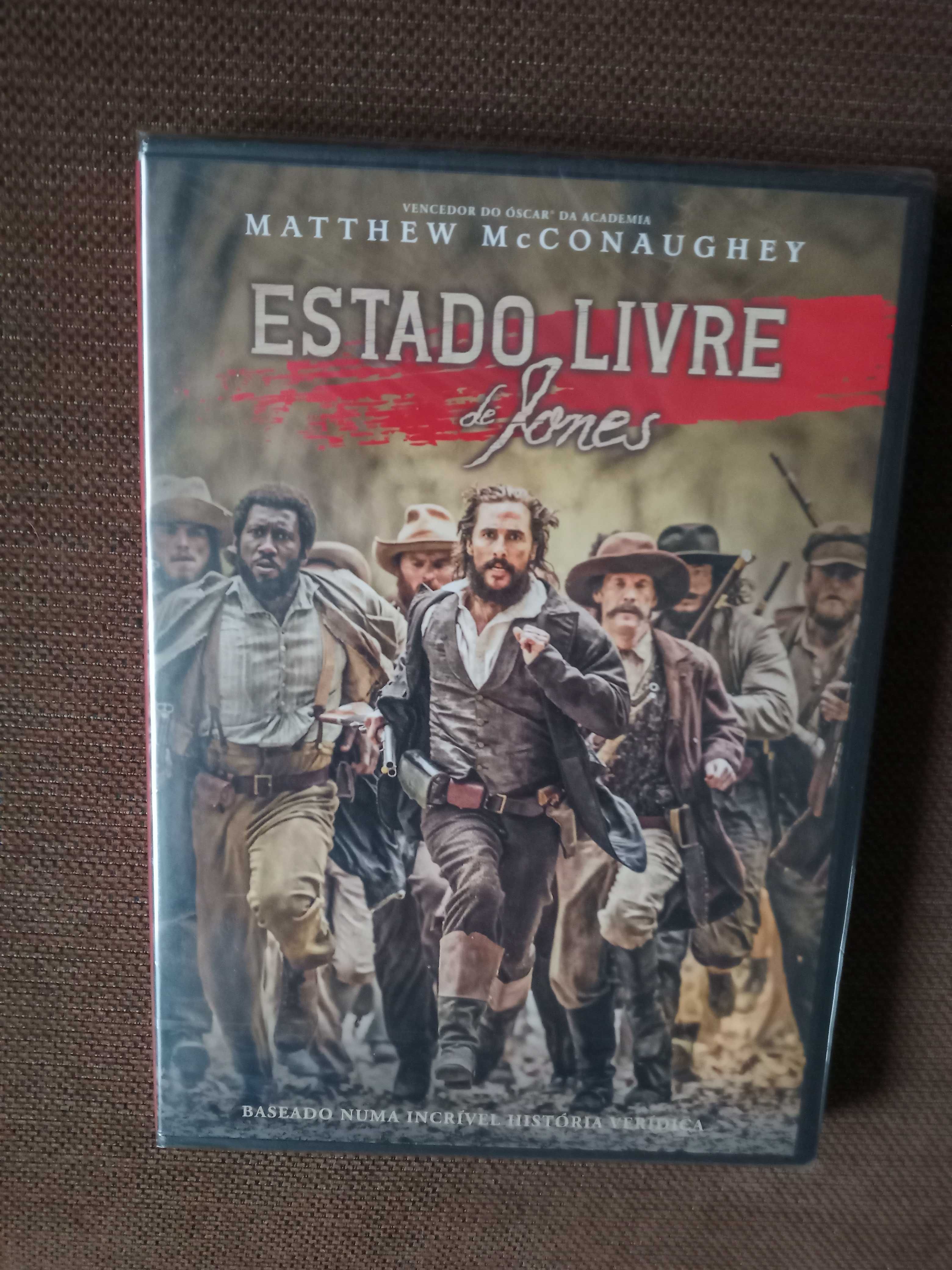 filme dvd original - estado livre de jones - novo