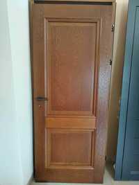 Drzwi Wewnętrzne Drewniane dębowe  90x207cm