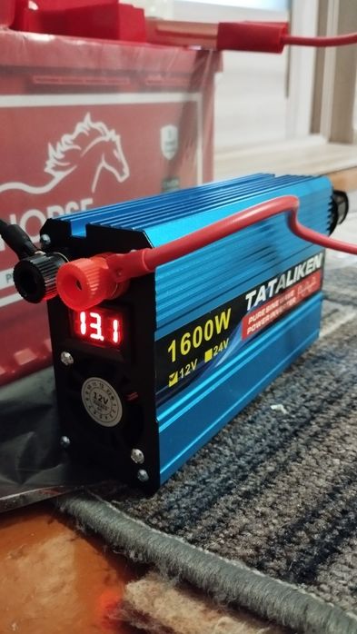 Інвертор 12/220v 1600w/600w чистий синус