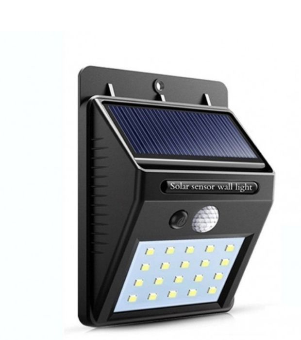 фонарь вуличний з датчиком  руху прожектор на сонячній батареи дроп