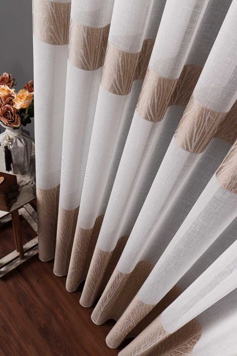 ТЮЛЬ Лён с Шёлковой Ниткой