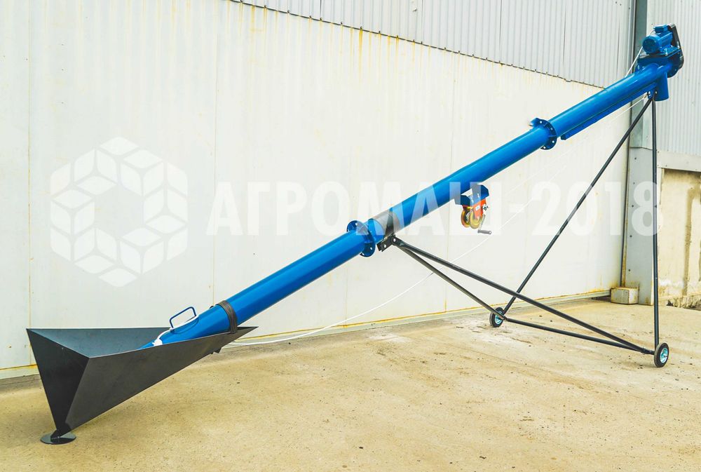 Шнековий навантажувач з підбирачем 159мм*8м. Транспортер. Конвеєр.Шнек