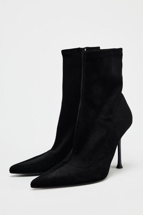 Ботільйони черевики оксамитові zara