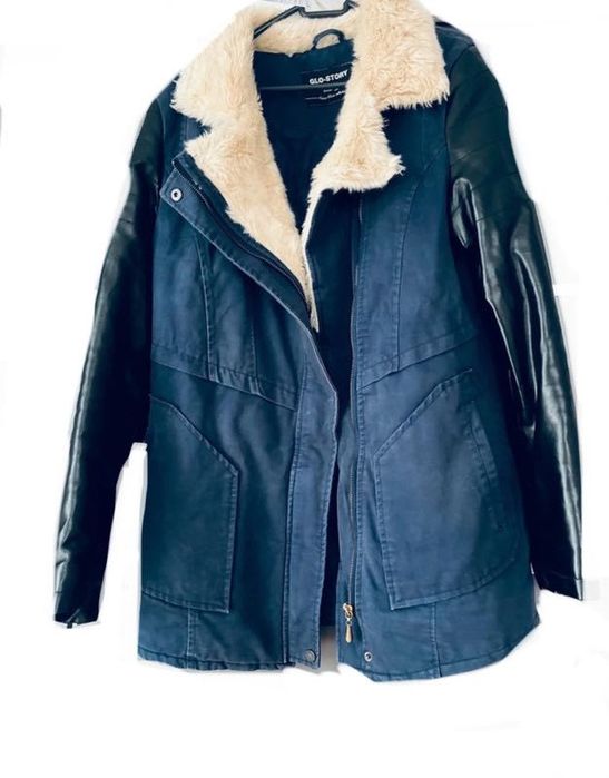 Elegancka parka z futerkiem