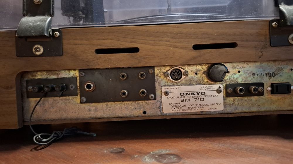 Onkyo SM-710 Modular Stereo System com Gira-Discos e Colunas Originais