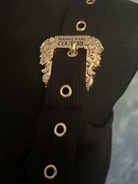 Śliczny top prążek Versace -zlote klamry r.M/L