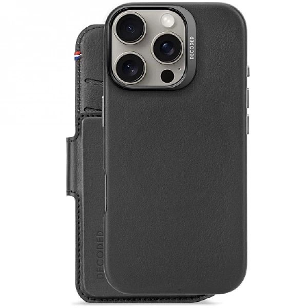 Etui skórzane Decoded Leather Detachable Wallet MagSafe z portfelem na
