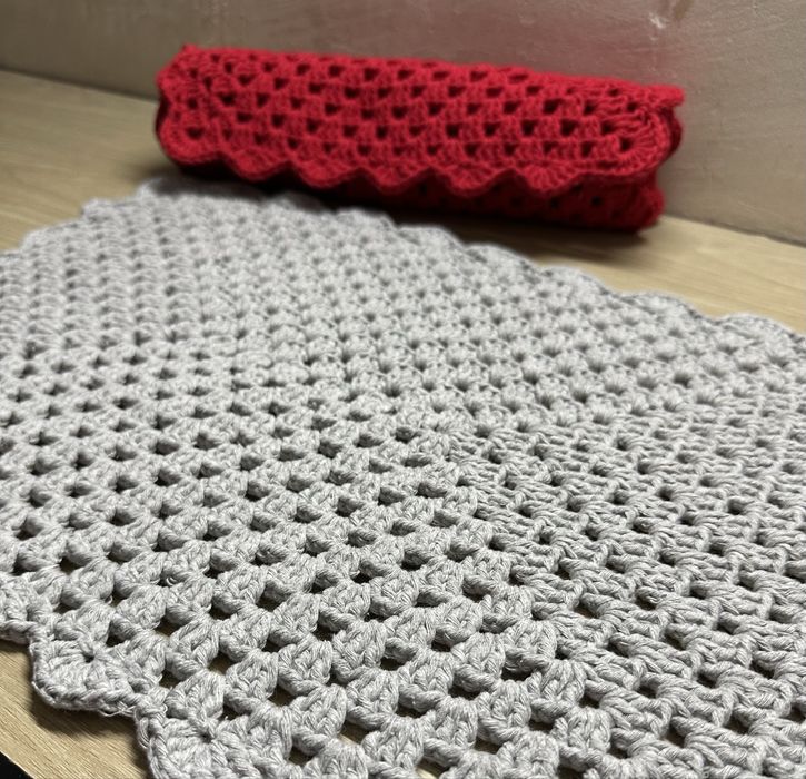 Sousplat de Crochet Modelo Retangular