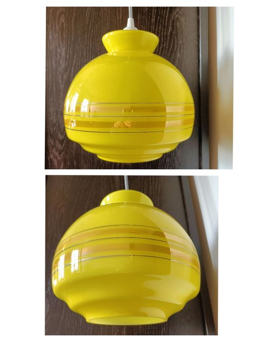 Stara lampa POLAM - PRL, vintage, retro, loft, new look, space age