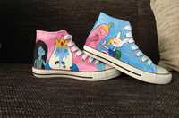 Pora na przygodę Adventure Time ręcznie malowane CONVERSE custom