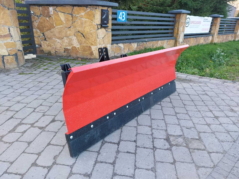 Lemiesz gumowy wzmacniany linkami ze stali Spych śnieżny od 1,5m do 3m