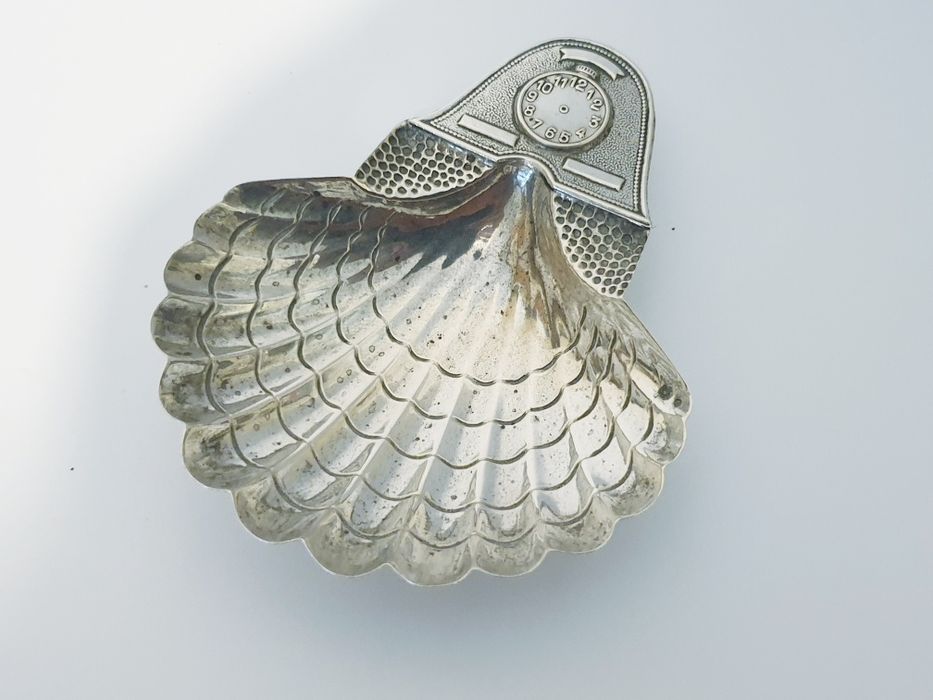 Linda concha em prata portuguesa - prenda nascimento de um bebé