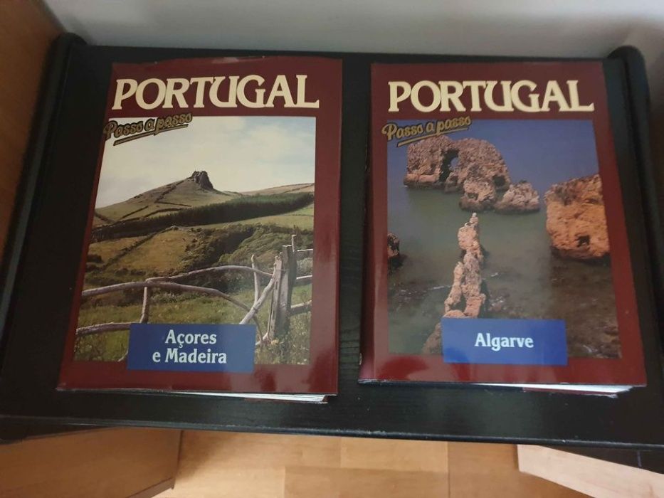 Coleção livros Portugal passo a passo e Atlas do Mundo