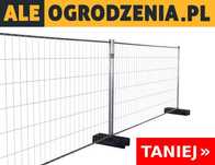 Ogrodzenie Tymczasowe Ażurowe KOMPLET (panel + stopa + obejma) - ŚLĄSK
